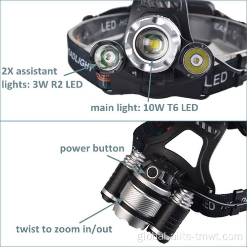 USB Headlamp Hot 1000 Lumen Headlamp Led Headlamp Usb Rechargeable Waterproof Zoom Head Torch Supplier